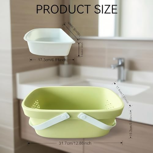Pulseplay Plastic Shower Caddy Basket, Storage Basket - Image 6