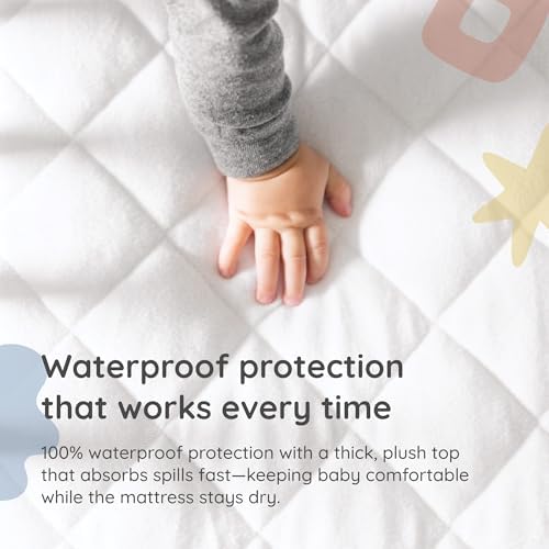 Margaux & May Waterproof Crib Mattress Protector, Oeko-TEX® Certified - Image 5