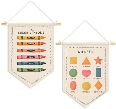 Dilemat Homeschool Decor Wall Pennants Banners, Boho Kids Room Decor by Unknown