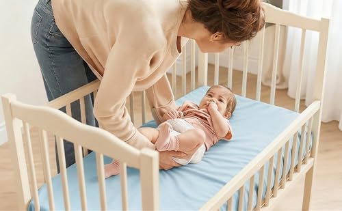 4 Pack Bassinet Fitted Sheets Compatible - Image 6