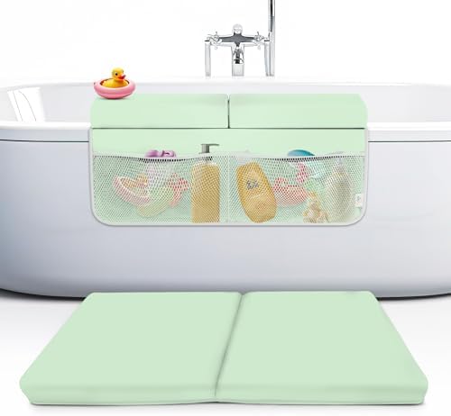 Baby Bath Kneeler and Elbow Rest Pad Set, 2-Inch Thick by FluffyTub