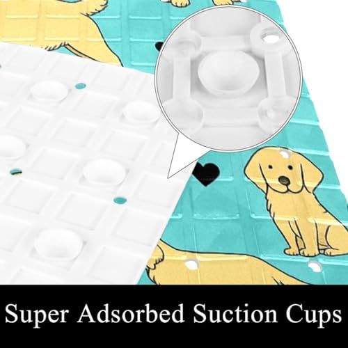Non Slip Bathtub and Shower Mat 26.8x15.1 inch, Bath Mat - Image 3