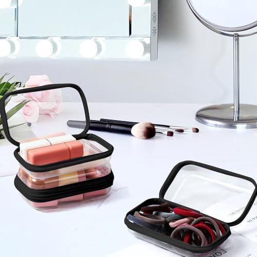 YOPCDJ 3 Pack Clear Hard Shell Zipper Case, Plastic Pouch - Image 4