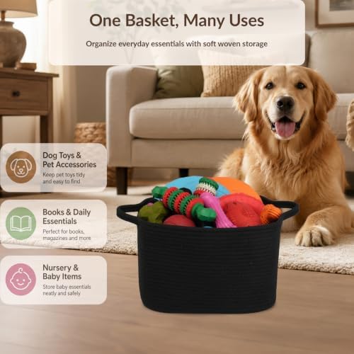 XUANGUO Woven Cotton Rope Storage Basket - Image 4