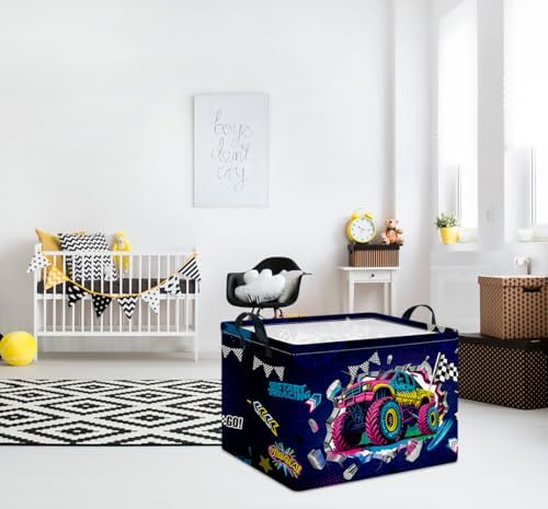 CLOCOR Rectangular 14.9x10.2x9.8 inches Fabric Storage Bin, Waterproof - Image 2