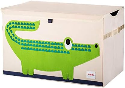 3 Sprouts Large Toy Chest, Lid and Handles, Collapsible Bin by 3Sprouts