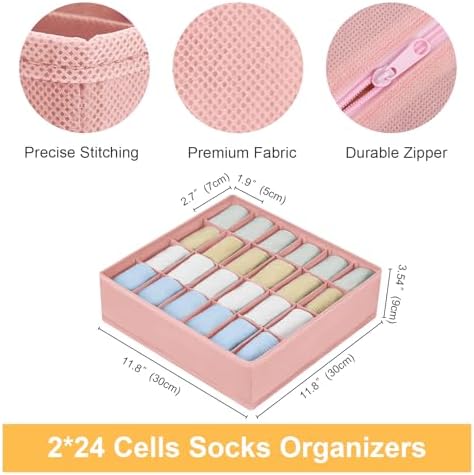 Joyoldelf Sock Organizer Drawer Organizer - Image 2