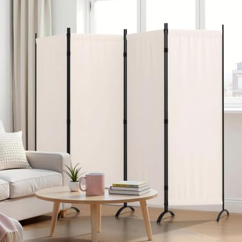 Room Divider 4 Panel Folding Screen Portable Wall by Kecreque