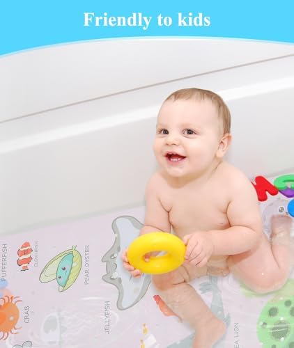 Secopad Bathtub Mat Non Slip, Cute Tub Mat - Image 2