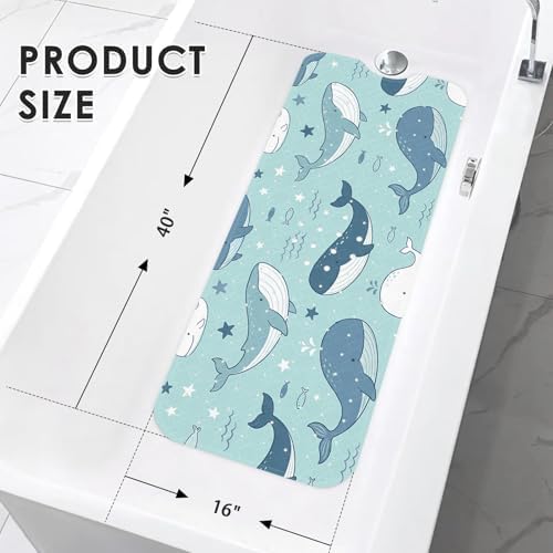 Bathtub Shower Mat 40X16 Inch, for Toddler, Ocean Star - Image 4