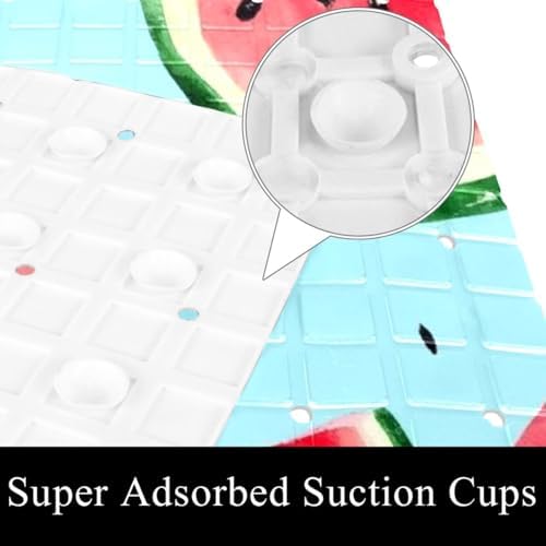 Bath Tub Shower Mat, Washable Bathtub Floor Mats, Suction Cups and Drain Holes - Image 3