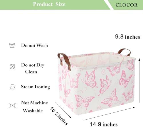 CLOCOR Rectangular Fabric Storage Bin, Waterproof Storage Box - Image 5