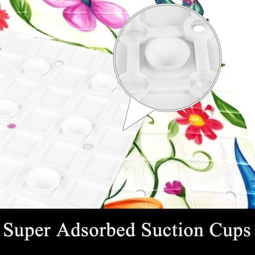 Non Slip Bathtub and Shower Mat 26.8x15.1 inch, Bath Mat - Image 3