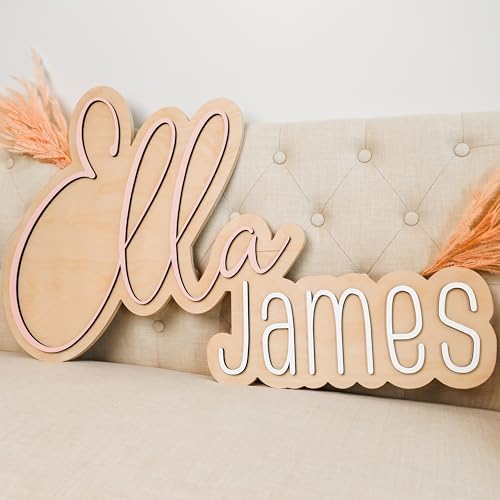 Wooden Name Signs for Nursery, Baby Name Sign, Name Signs for Kids Room - Image 4