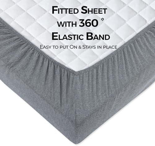 Dreamology Mini Crib Fitted Sheets, 100% Cotton Crib Sheets - Image 6