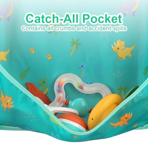 Accmor 5 Pack Long Sleeve Bibs, Baby Smock Waterproof Sleeved Bib Smock - Image 5