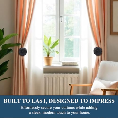 The Metal Magician Wall Mounted Floral Curtain Holdbacks - Image 6