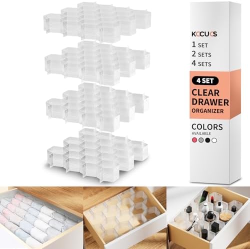 Honeycomb Separator Adjustable Drawer Organizer Divider by Kocuos+