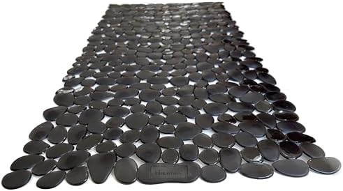 “Pebbles” Non-Slip Bathtub/Shower Mat 27.5”x14” Rectangular, Machine-Washable by TikeSmart