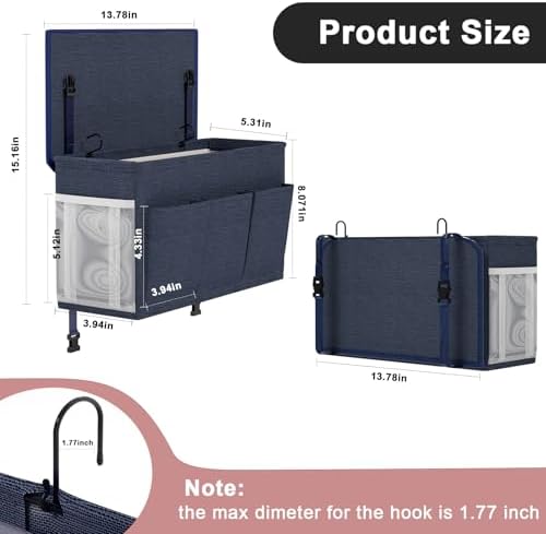 Bedside Caddy Storage Organizer - Image 2