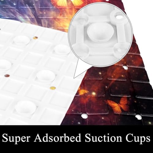 Shower Mat Bathtub Mat, 26.8x15.1 inch, Non-Slip Bath Mat - Image 3