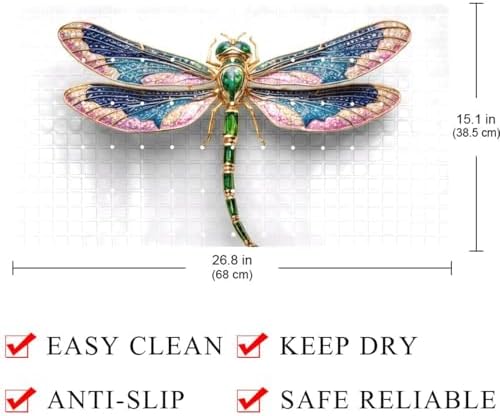 Non Slip Shower Mat Bathtub Mat 15.1x26.8 Inch, Quick Dry Bath Mat - Image 4