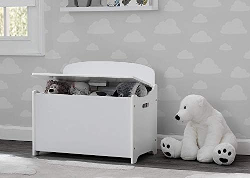 Delta Children MySize Deluxe Toy Box, Bianca White - Image 2