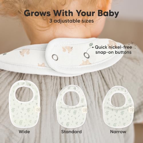 KeaBabies 8-Pack Organic Baby Bibs - Image 4