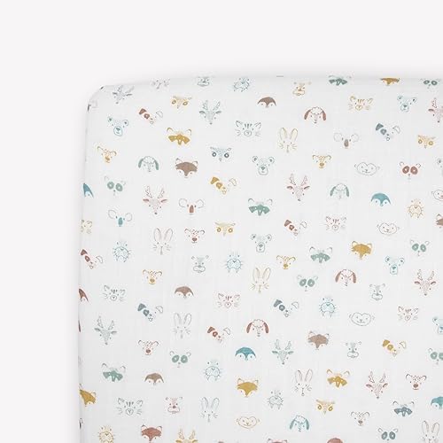Little Unicorn Premium Crib Sheet | Breathable & Super-Soft Muslin Fabric by LittleUnicorn