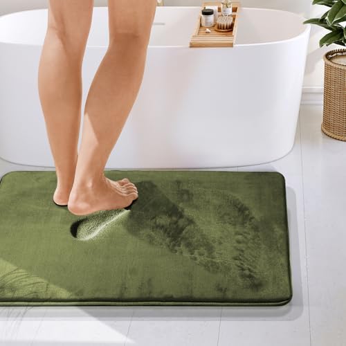 Clara Clark Bathroom Rugs, Velvet Memory Foam Bath Mat, Non-Slip Bath Rugs - Image 4