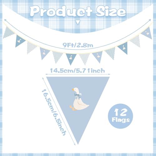 Hahafelt Goose Fabric Banner 1st Birthday Decor - Image 2