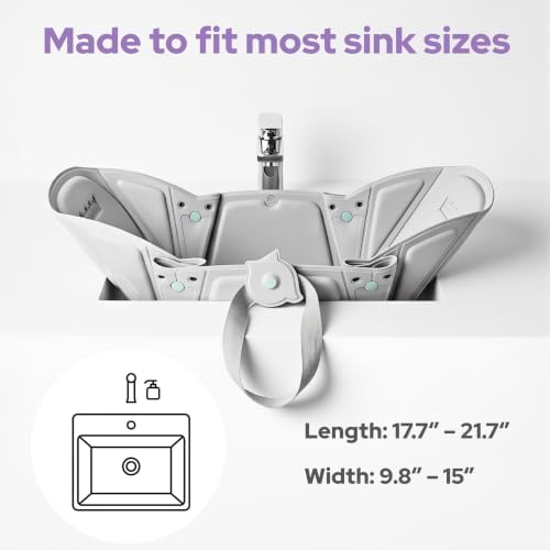 lalalark Foldable Baby Sink Bath, Infant Sink Bather - Image 7