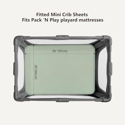 Bearmoss Muslin Mini Crib Sheets - Image 3