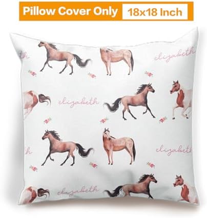 Custom Crib Bedding Set for Girls Gift Horse Monogram Design Color10 - Image 4