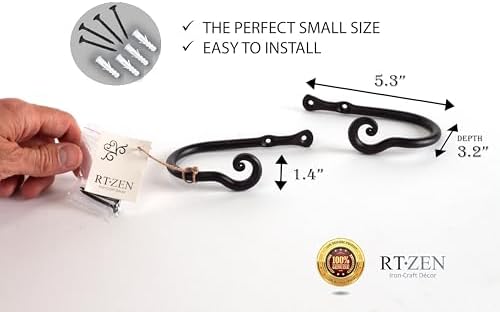 RTZEN Decorative Metal Curtain Tiebacks - Image 5