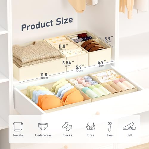 DIMJ Drawer Organizer Clothes 28 Pack - Image 2