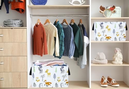Baby Hamper Girls Storage Basket Collapsible Canvas Women Organizer Bin Gift - Image 6