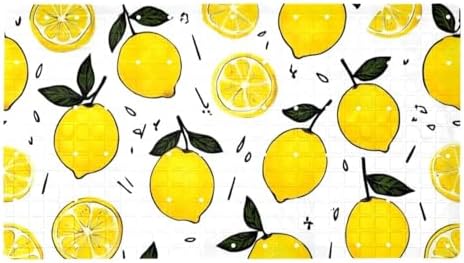 Shower Mat Non Slip 26.8 x 15.1 Inches, Lemon Bathtub Mat Shower Stall Mats by Anna+Cowper