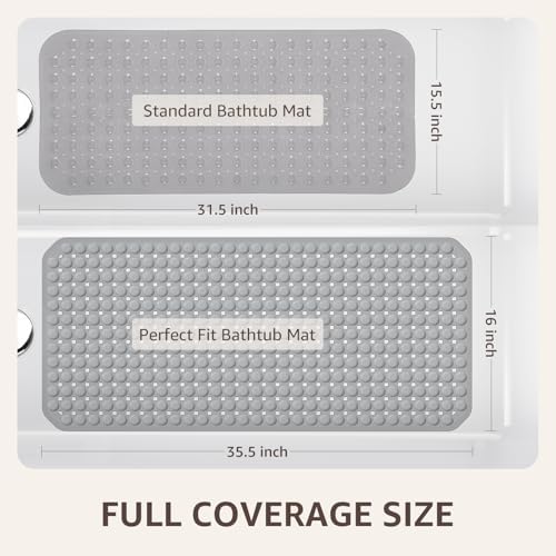 OTHWAY Bath Tub Shower Mat Non Slip, Bathtub Floor Liner Mats - Image 4