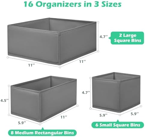 Drawer Clothing Organizer 16-Pack - Image 2