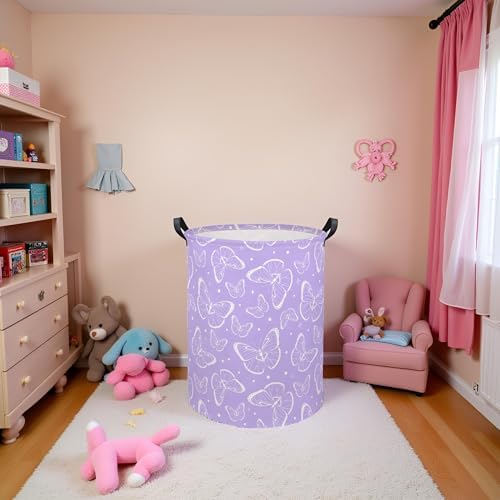 Kids Laundry Basket Baby Hamper Toy Storage Bin - Image 3