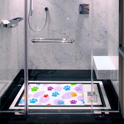 Bathtub Mat Non Slip 26.8x15.1In, Dogs Paw Bath Mat - Image 6