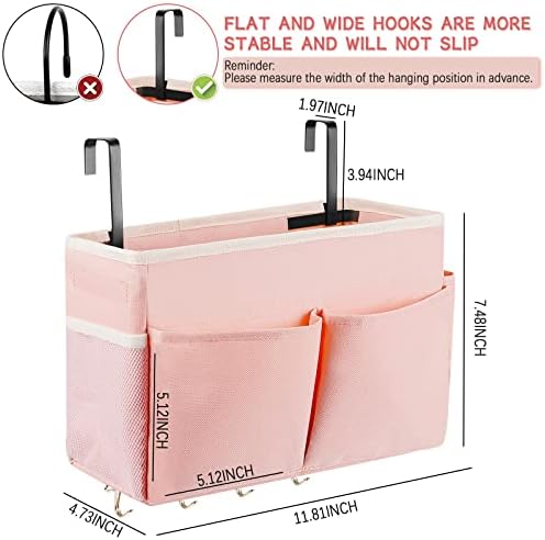 Bedside Caddy Organizer 5 Pockets and 4 Hooks - Image 2