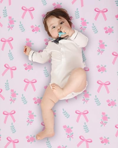 Baby Crib Sheets Girl, Toddler Bed Sheets Fitted - Image 4