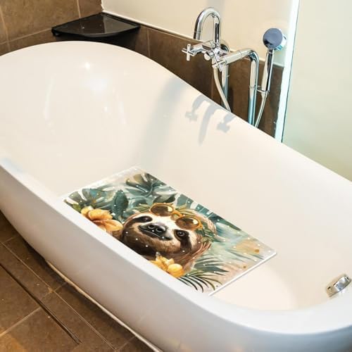 Bath Tub Shower Mat, Washable Bathtub Floor Mats, Suction Cups and Drain Holes - Image 5