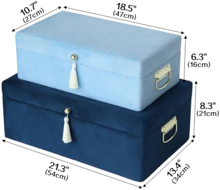 HofferRuffer Velvet Storage Trunks - Image 6