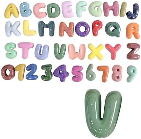 4 Inch Gypsum Letter or Number for Wall Decor, Single Alphabet or Digit for by Train2decor