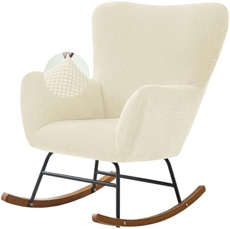 Levoberg Nursery Rocking Chair Cover Stretch Rocker Glider Chairs Cover by Levoberg