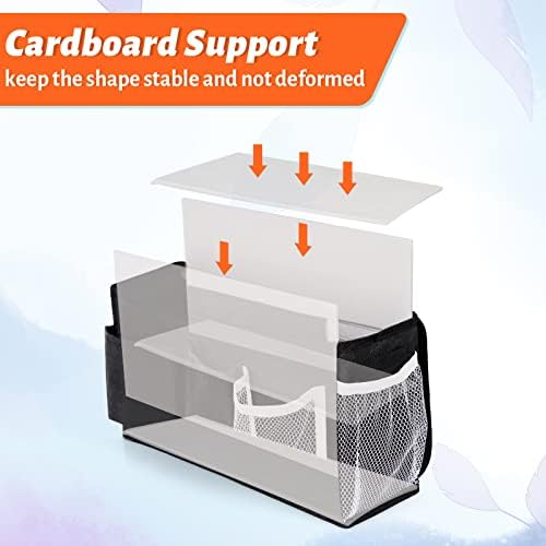 Bedside Caddy, Bedside Storage Bag Hanging Organizer - Image 4