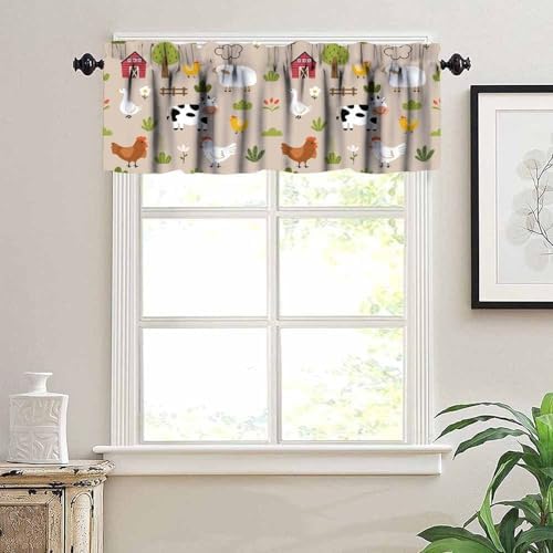 Cartoon Farm Animal Valance Curtain - Image 4